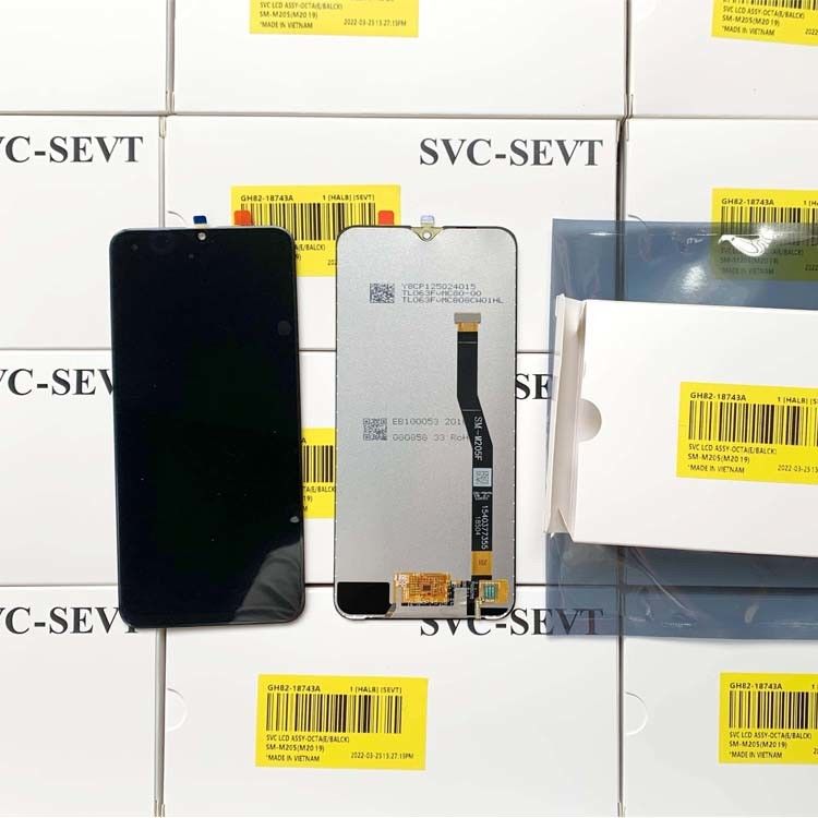 Εμπορικό εμπόρευμα M20 LCD Pantalla Για SAMAUNG M20 Εικονική οθόνη αφής κινητού τηλεφώνου  M205 100% Original New Service Pack LCDS