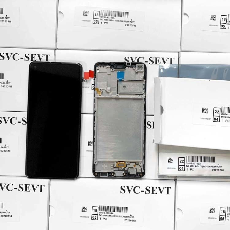 A21S LCD lcd με πλαίσιο Για  A21S Αρχικό νέο πακέτο εξυπηρέτησης LCDS  A217 Εικονική οθόνη οθόνης Pantalla