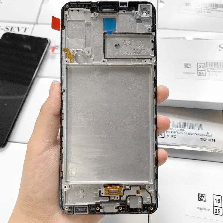 A21S LCD lcd με πλαίσιο Για  A21S Αρχικό νέο πακέτο εξυπηρέτησης LCDS  A217 Εικονική οθόνη οθόνης Pantalla