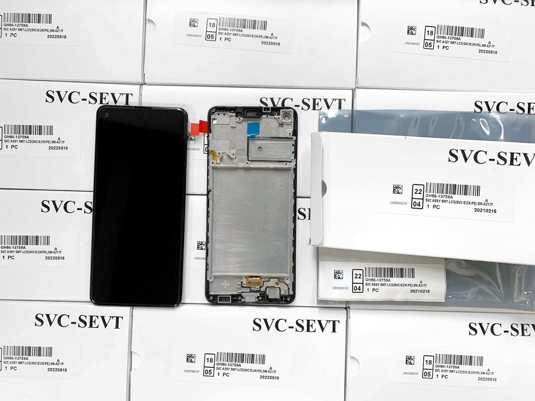 A21S LCD lcd με πλαίσιο Για  A21S Αρχικό νέο πακέτο εξυπηρέτησης LCDS  A217 Εικονική οθόνη οθόνης Pantalla