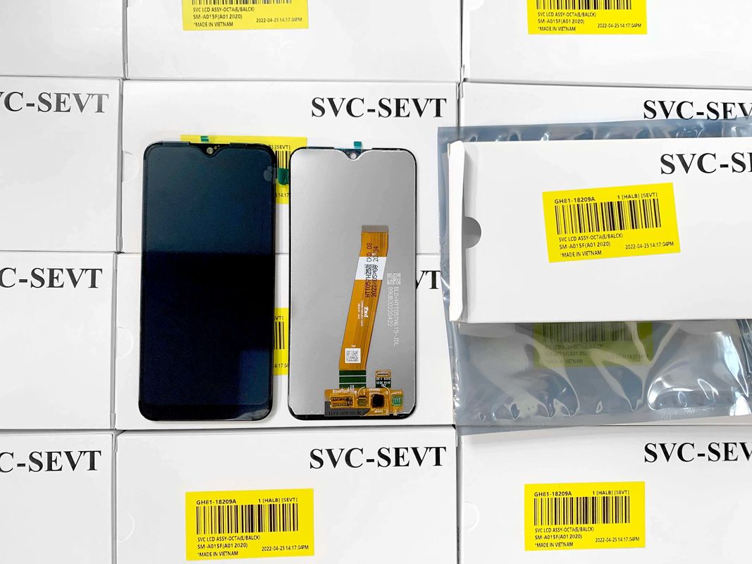 A01 LCD lcd Για  A01 Wholesale Αρχική οθόνη κινητού τηλεφώνου οθόνης Pantalla  A105 Service Pack LCDS Touch