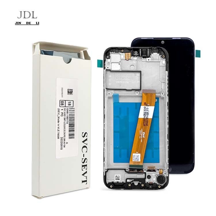A01 LCD οθόνη οθόνη με πλαίσιο για  A01 Wholesale Service Pack LCDS  A105 Original Phone Pantalla