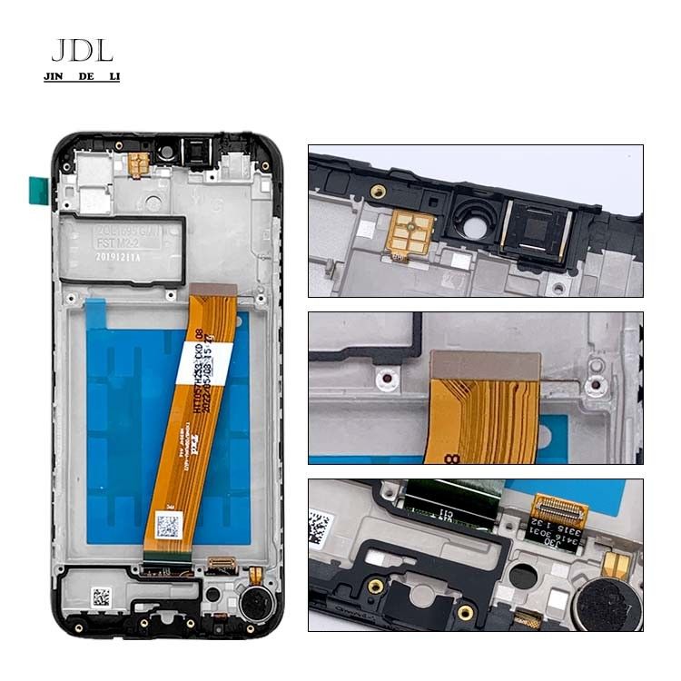 A01 LCD οθόνη οθόνη με πλαίσιο για  A01 Wholesale Service Pack LCDS  A105 Original Phone Pantalla