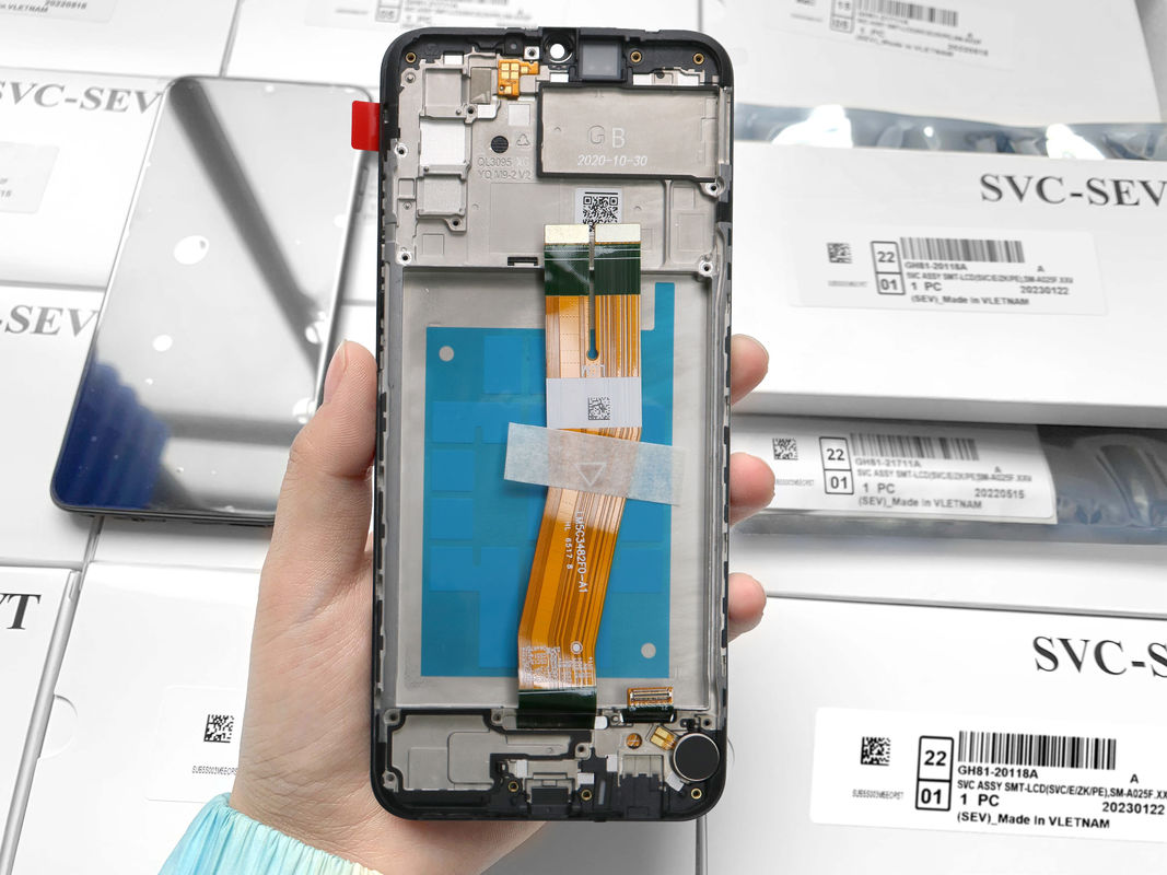 Εμπορικό A02S LCD lcd με πλαίσιο Για  A02S Εταιρική οθόνη αφής  A025 Service Pack LCDS παντελόνι