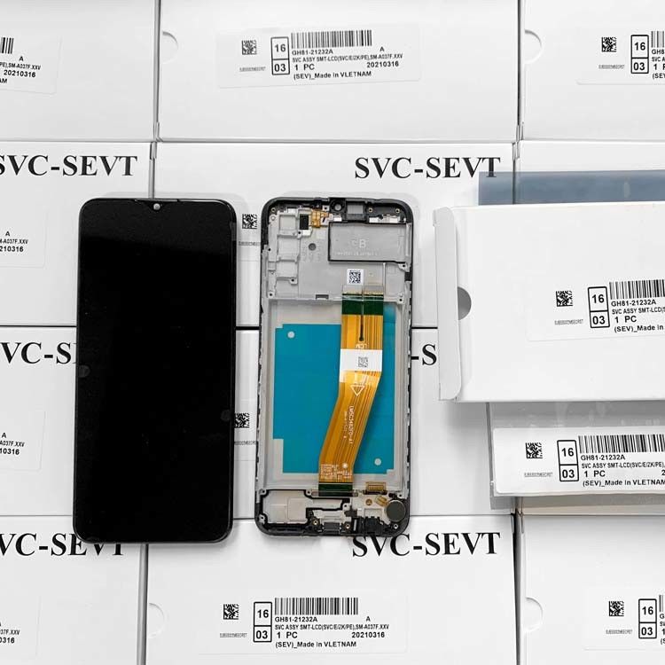 Αρχική συσκευή εξυπηρέτησης A03S LCD με πλαίσιο Για  a03s Εικονική οθόνη τηλεφώνου  A037 υψηλής ποιότητας Pantalla