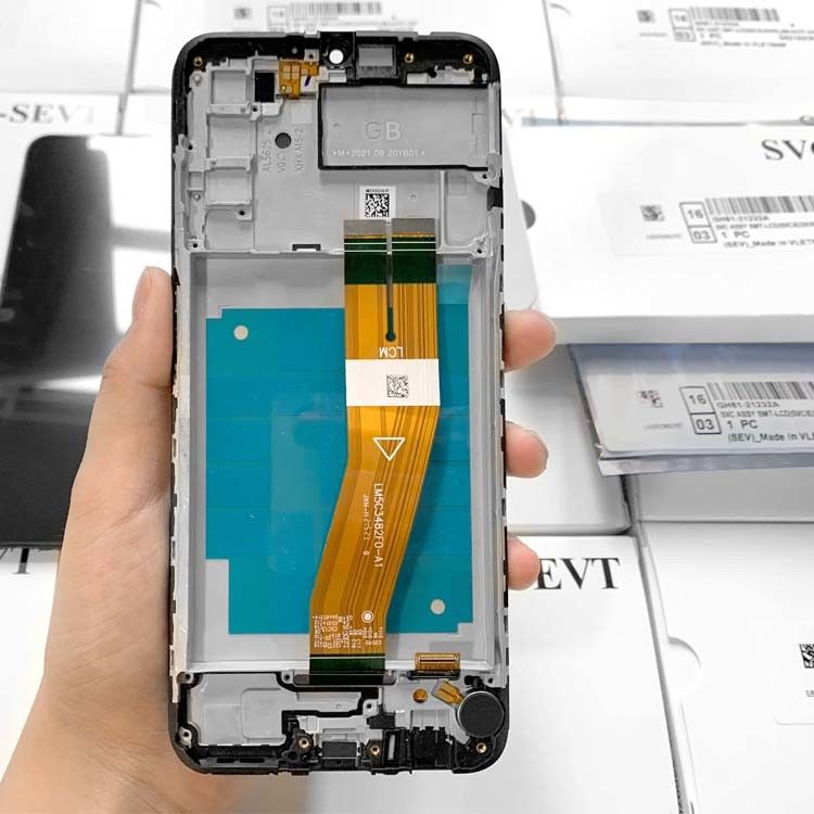 Αρχική συσκευή εξυπηρέτησης A03S LCD με πλαίσιο Για  a03s Εικονική οθόνη τηλεφώνου  A037 υψηλής ποιότητας Pantalla