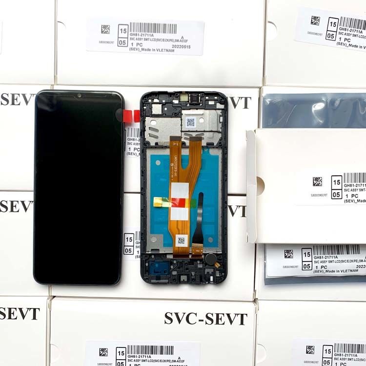 Εικονική οθόνη LCD με πλαίσιο για  a03 Core Original Service Pack LCDS  A032 Mobile Pantalla
