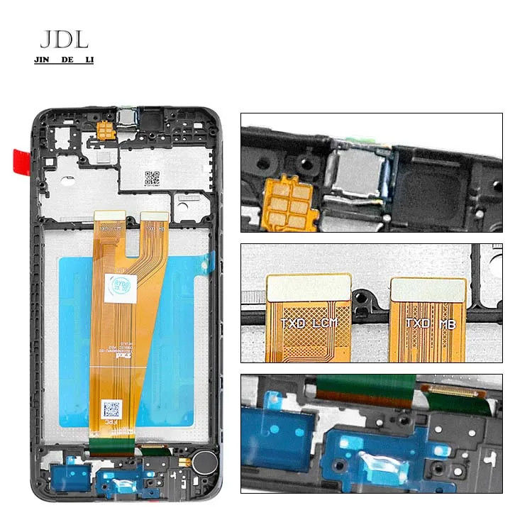 Εικονική οθόνη LCD με πλαίσιο για  a045 κινητό τηλέφωνο Touch Pantalla  A04 Original Service Pack LCDS