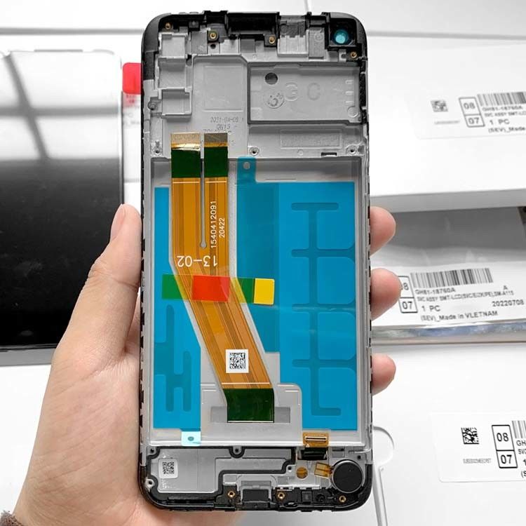 Εικονική οθόνη LCD με πλαίσιο για  A11 Original New Mobile Screen  A115 Service Pack Εικονική οθόνη LCDS