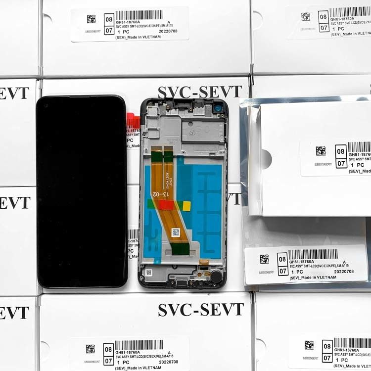 Εικονική οθόνη LCD με πλαίσιο για  A11 Original New Mobile Screen  A115 Service Pack Εικονική οθόνη LCDS
