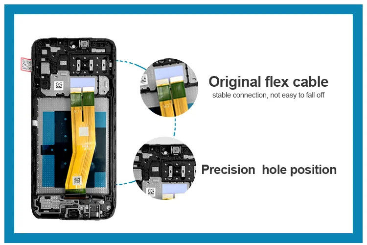 A14 4G LCD με πλαίσιο Για  A145P κινητό τηλέφωνο Αγγίξτε Pantalla  A145R Service Pack Εικονική οθόνη LCD