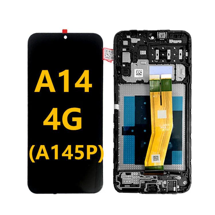 A14 4G LCD με πλαίσιο Για  A145P κινητό τηλέφωνο Αγγίξτε Pantalla  A145R Service Pack Εικονική οθόνη LCD
